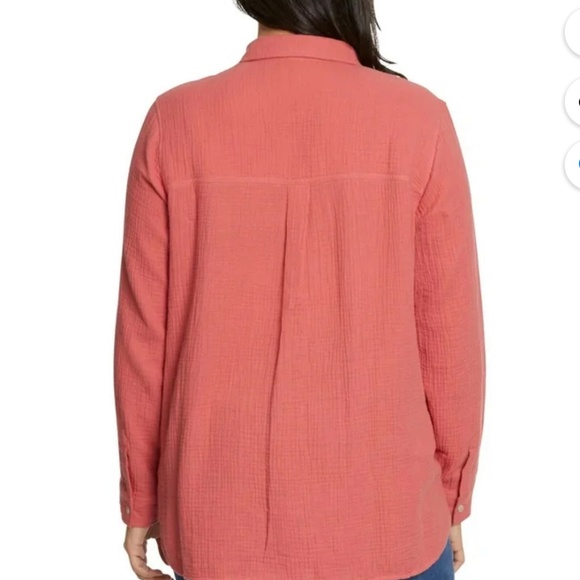 Jessica Simpson Gauzy Long Sleeve Button Down Shirt XXL - Picture 3 of 16